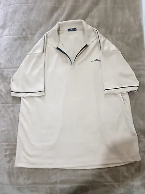 J.Lindeberg Beige Golf Sports Polo Size XL Zip Shirt Knitted  • $29.99