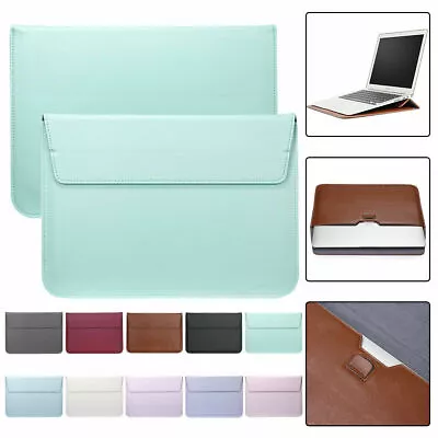 Leather Laptop Sleeve Bag Case Cover For MacBook Air 11 12 13 Pro 13 15  Retina • $13.89