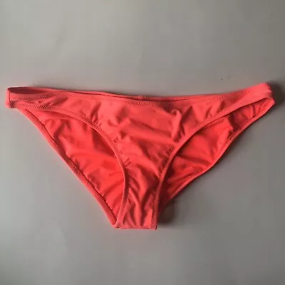 VOLCOM Women’s Swimsuit Bright Orange Ruched Hipster Bottoms Size XLarge • $10