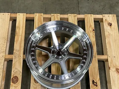 $999 • Buy Aodhan DS09 18x8.5 +35/18x9.5 +30  5x114.3 Silver W/ Machined Lip (Set Of 4)