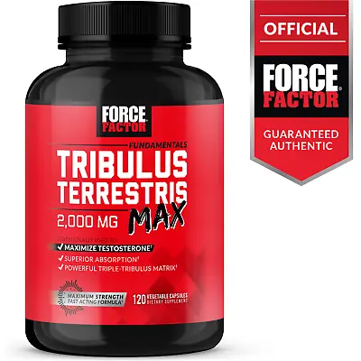 $19.99 • Buy Force Factor Tribulus Terrestris Max 2000mg 90% Saponins Testosterone Booster