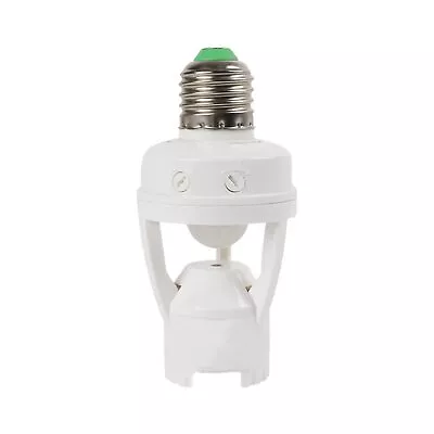 Light Socket Adapter Screwin Motion Sensor Bulb Holder For Indoor/outdoor Use Au • $15.57