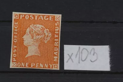 FORGERY Of Mauritius 1847 Post Office  1p Orange  Engraved Forgery  X103 • $0.99