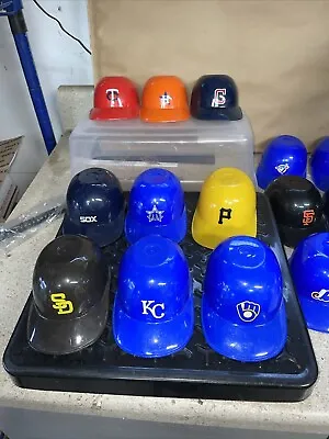 MLB Baseball Batting Helmets 21 Mini Replica Collectibles Icecream Cups Vintage • $15