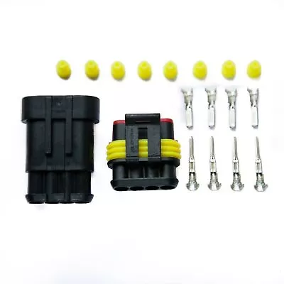 £2.69 • Buy Waterproof 1 2 3 4 5 6 Pin Way Superseal Amp Electrical Connector Wire Plug