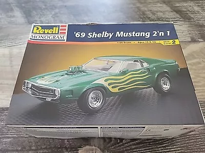 Vintage Revell Monogram 1969 69 Ford Shelby Mustang Car Model Kit 85-2545 NEW • $10.50