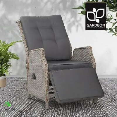 $172.55 • Buy RETURNs Gardeon Sun Lounge Setting Recliner Chair Outdoor Furniture Patio Wicker