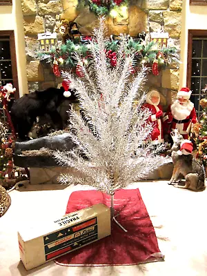 Vintage Regal Sapphire Aluminum Christmas Tree 6.5' Curl & Twist Needles (700) • $750