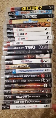 $50 • Buy Ps3 Games Game Lot Of 22 Most Have Manuals