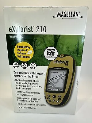 Magellan EXplorist 210 Handheld GPS Unit Waterproof Hiking Geocache Portable • $42.46