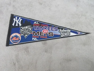 New York Yankees Vs Mets Pennant 2000 Subway World Series Wincraft • $17.99