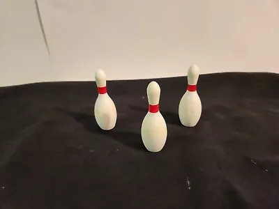 VINTAGE SNAP BOWLING PINS (Set Of 3) - Original For 1973 Model 2063-6 • $12