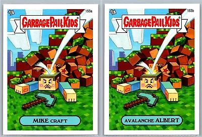 Minecraft Game Garbage Pail Kids GPK Spoof 2 Card Set 2013 BNS3 • $14.99