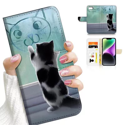 ( For IPhone 6 Plus / 6S Plus ) Flip Case Cover AJ26077 Cute Kitten Cat • $13.99