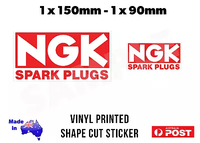 2 X NGK Spark Plugs Vinyl Decal Stickers 2 Sizes - JDM Japan Engine FREE POST! • $6.90