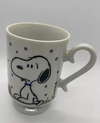 Vintage 1958 Snoopy Pedestal Mug “I Hate It When It Snows On My French Toast” • $21.99