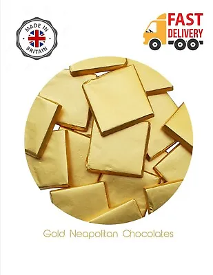 £3 • Buy GOLD Foiled MINT Chocolate Neapolitans Wedding, Birthday, Christening Favours