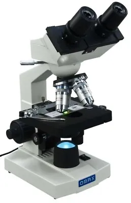 OMAX 40X-2000X Binocular Compound LED Microscope W/ Mechanical Stage • $125.99