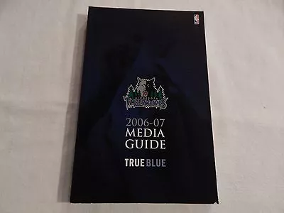 Minnesota Timberwolves 2006-07 MEDIA GUIDE! NEW! NEVER OPENED!! • $4.99