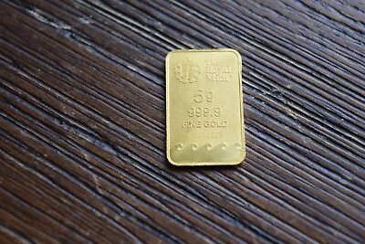 Britannia The Royal Mint 5 Gram 999.9 Fine Gold Bar • $310