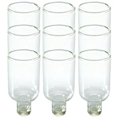 Lot Of 9 Glass Oil Candle Cups Holders Narrow DIY Menorah Candlesticks Menora • $27