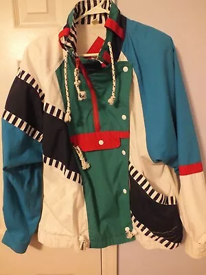 Braetan Jacket  Large Vintage Retro Color Block Multi-Pattern Unisex. • $29.99