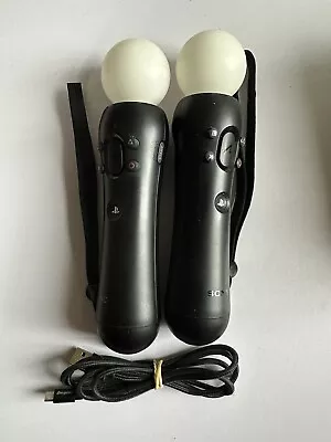Sony PlayStation 4 5 / VR Motion Controllers Twin Pack Very Good Condition • $179.99