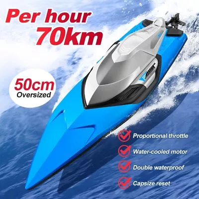 S2 RC Boat 70 KM/H Professional High Speed Racing Speedboat Endurance Toy • $86.70
