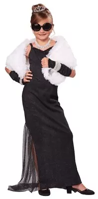 Hollywood Diva Movie Star Black Retro Fancy Dress Up Halloween Child Costume • $43.95