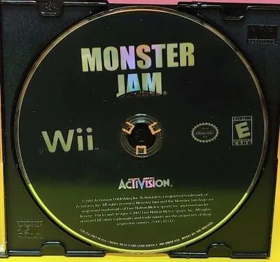 Monster Jam Monster Truck Racing  Nintendo Wii Wii U Game Working Tested • $9.99