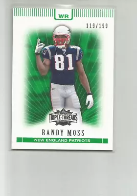 2007 Topps Triple Threads Emerald #61 Randy Moss   119/199 • $6