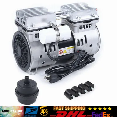 Oilless Diaphragm Vacuum Pump Industrial Oil Free Piston Vacuum Pump 550W • $101.65