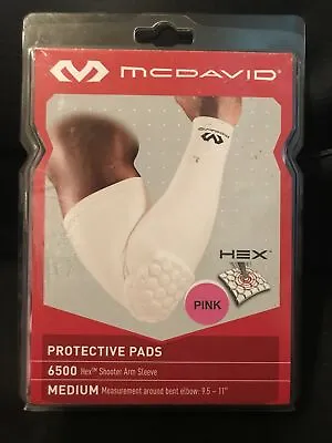 McDavid 6500 Hex Shooter Compression Padded Arm Sleeve Medium Light Pink NEW • $16.99