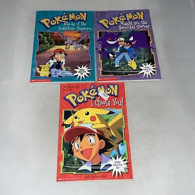 Pokemon I Choose You Attack Prehistoric Haunted Tower Paperback 3 Lot • $11.95