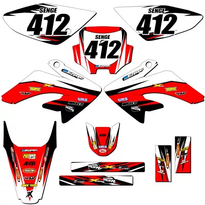 2004-2010 CRF 100 VELOCITY Red Senge Graphics Kit Compatible With Honda • $124.99