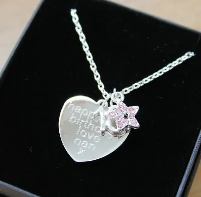 £12.99 • Buy ENGRAVED Necklace Star Pendant Personalised Birthday Gifts 16th 18th 21st 40th