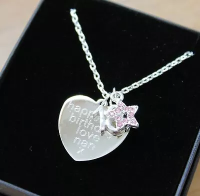 £12.99 • Buy ENGRAVED Necklace Star Pendant Personalised Birthday Gifts 16th 18th 21st 40th