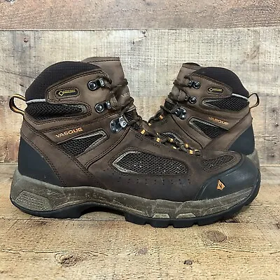 Vasque Boots Breeze 2.0 Mid GTX Brown Leather Gore Tex Hiking 7482 Mens 13 WIDE • $39.93