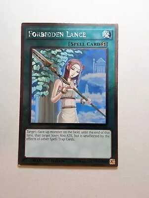 NKRT-EN042 Forbidden Lance Platinum Rare Limited Edition YuGiOh Card NM • £8.92