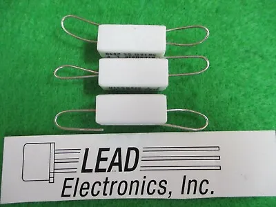 Qty 3 RESISTOR 5 WATT CERMET WIREWOUND FLAMEPROOF 47 OHM 5% AXIAL LEAD • $6.21