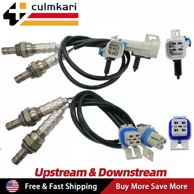 Set 4 Upstream&Downstream O2 Oxygen Sensor For Chevy Silverado GMC Sierra Yukon • $38.99