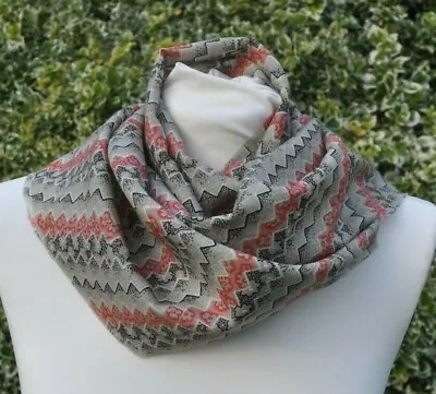 Scarf In Liberty Varuna Wool Collier Campbell Black Red Taupe Ivory Geometric • £29.99