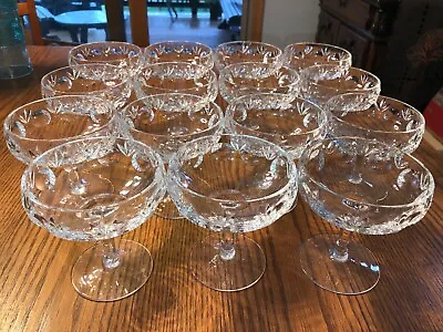 Vtg GORHAM BAMBERG Crystal Champagne Sherbet Glasses - MOST NEVER USED! Set Of 4 • $28