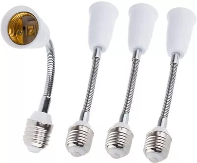 4 Pack E27 Adjustable Flexible Light Bulb Extension Socket Lamp Adapter Extender • $15.99