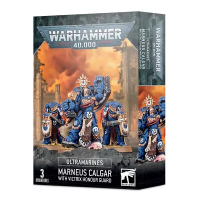 Warhammer 40k Space Marines: MARNEUS CALGAR W VICTRIX HONOUR GUARD • NIB 55-21 • $51