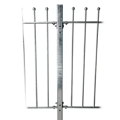 Universal Fence Posts & Fixings Railings Galvanised Metal Iron Fence Steel • £41.99