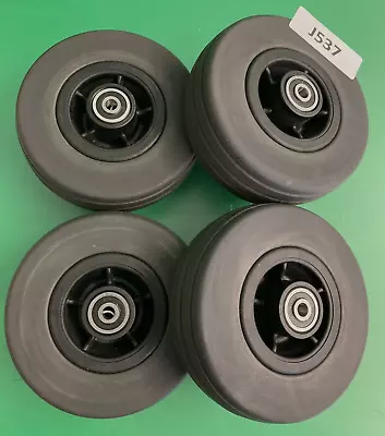 6 X2  Caster Wheels For Quantum Q6 Edge 2.0 & Q6 Edge 3 FULL TREAD LIFE #J412 • $119