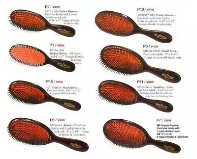 Mason Pearson Hairbrushes Combs: Varities Colors Models. Worldwide Delivery • $112.43