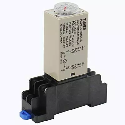 Baomain AC 110V H3Y-2 Time Delay Relay Solid State Timer 60S DPDT W Socket • $15.67
