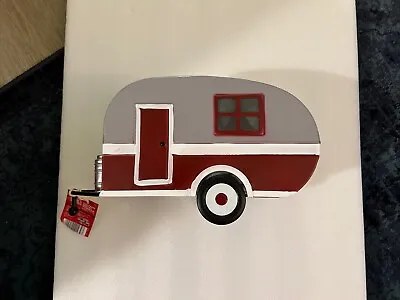 Merry Moments Camper Travel Trailer Vintage Metal Vehicle 12”X6”x8” Hitch New • $21.25